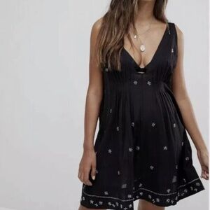 Free People Crushin on you Embellished Mini Dress